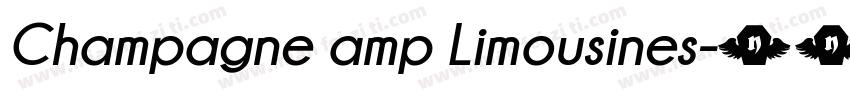 Champagne amp Limousines字体转换